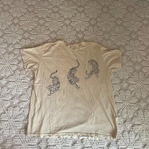 Urban Outfitters Project Social Tiger Overdyed T-Shirt Dress